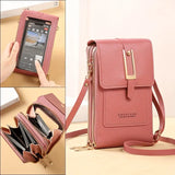 Touch Screen Phone Bag Fashionable Faux Leather