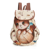 Cute Animal Print Bookbag For Students