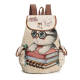 Cute Animal Print Bookbag For Students