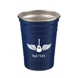 16 Oz Reusable Stainless Steel Stadium Pint Cup