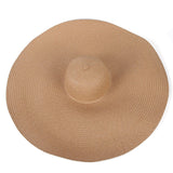 70cm Diameter Large Wide Brim Straw Hat Women Foldable Beach Hats