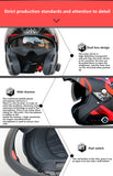 Anti-fog motorcycle with bluetooth helmet headset built-in head hat motorcycle riding full helmet men and women