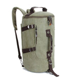 Large-capacity Canvas Bucket Backpack