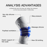 1 Piece Silicone Full Knee Brace Strap Patella Medial Support