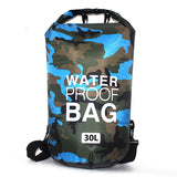 10L 20L 30L PVC Waterproof Dry Bags Foldable Diving Man Women Beach Swimming Bag Rafting Ocean Backpack