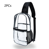 Crossbody Bag Shoulder Backpack PVC Sling Bag