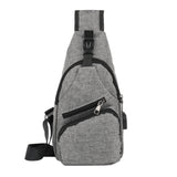 Polyester Sling Bag with USB Charging Port