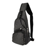 Polyester Sling Bag with USB Charging Port