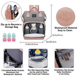 Baby Nappy Changing Bags Multifunctional Travel Backpack With Changing Station