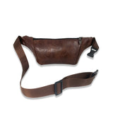 Faux Leather Three Pocket Fanny Pack