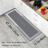 1pc Soft Diatom Mud Kitchen Floor Mat, Non-slip Oilproof Waterproof Floor Mat