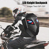 LED Knight Backpack Laptop Bag Hard Shell Motorcycle Riding Backpack