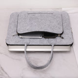 Portable felt computer bag