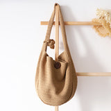 Pure Color Wool  Single Shoulder Bag
