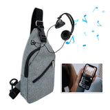 Sports Sling Bag With Ear Bud Port Charging Port