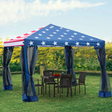Outsunny 10' x 10' Easy Pop Up Canopy Party Tent