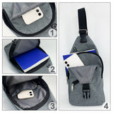 Sports Sling Bag With Ear Bud Port Charging Port