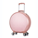 Cute Round INS Suitcase For Children With Universal Wheels Trolley