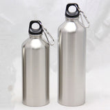 500ML/750ML Sliver Aluminum Water Bottles Flask Double Wall Vacuum