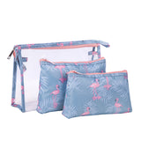 Transparent PVC Three-piece Cosmetic Bag