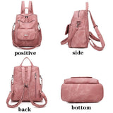 Women's Cool Backpacks PU Leather Multifunctional  College School Travel Backpacks 4198 - Touchy Style