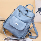 Women's Cool Backpacks PU Leather Multifunctional  College School Travel Backpacks 4198 - Touchy Style