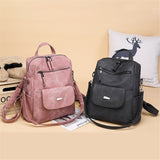 Women's Cool Backpacks PU Leather Multifunctional  College School Travel Backpacks 4198 - Touchy Style