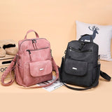 Women's Cool Backpacks PU Leather Multifunctional  College School Travel Backpacks 4198 - Touchy Style