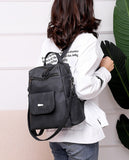 Women's Cool Backpacks PU Leather Multifunctional  College School Travel Backpacks 4198 - Touchy Style