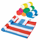 Quick Dry Stripe Microfibre Beach Towel