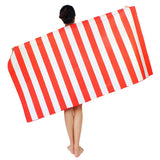 Quick Dry Stripe Microfibre Beach Towel