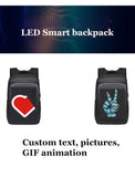 LED Display Backpack DIY 15.6 inch Laptop Motorcycle Backpack